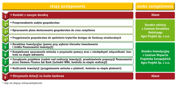 Etapy postępowania